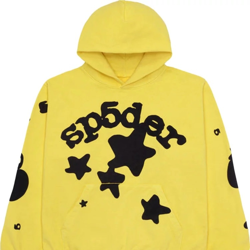Yellow spider hoodie